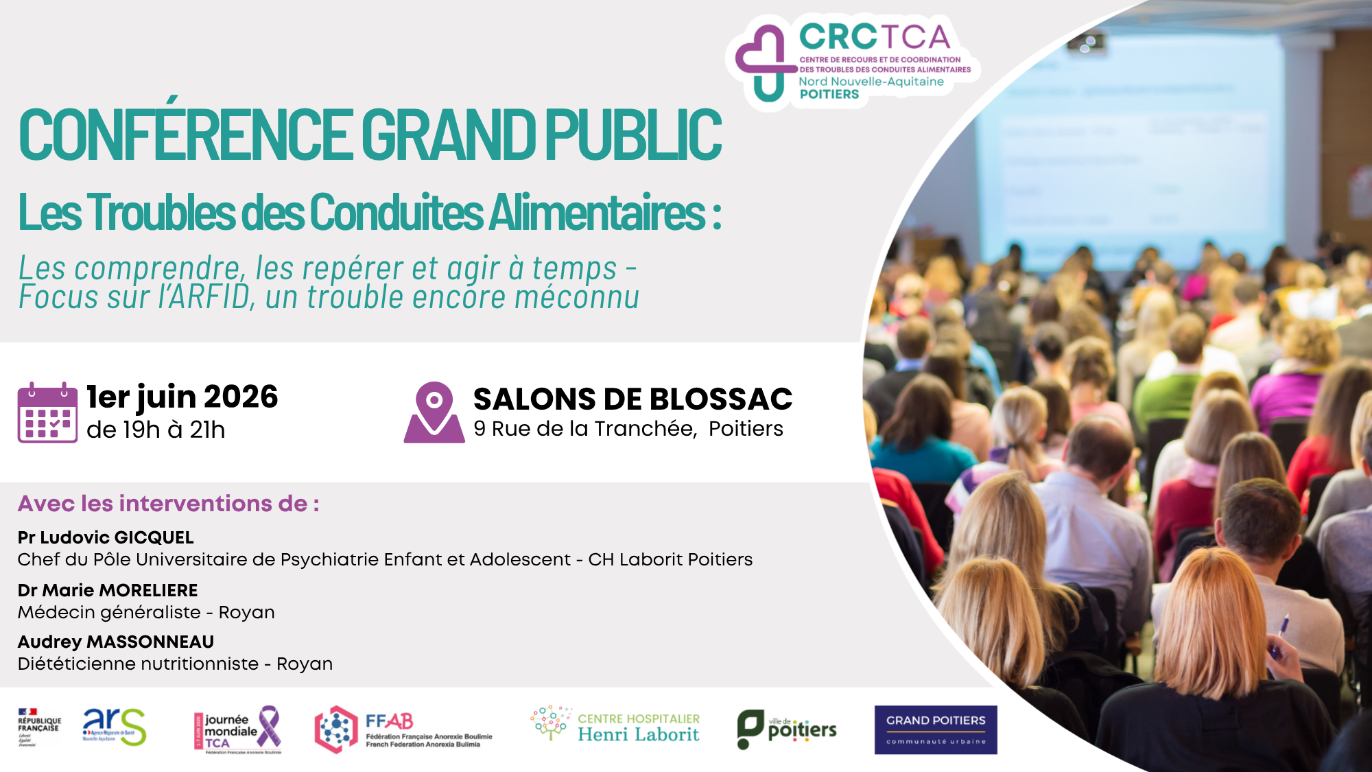 Conférence grand public – Semaine de sensibilisation aux TCA